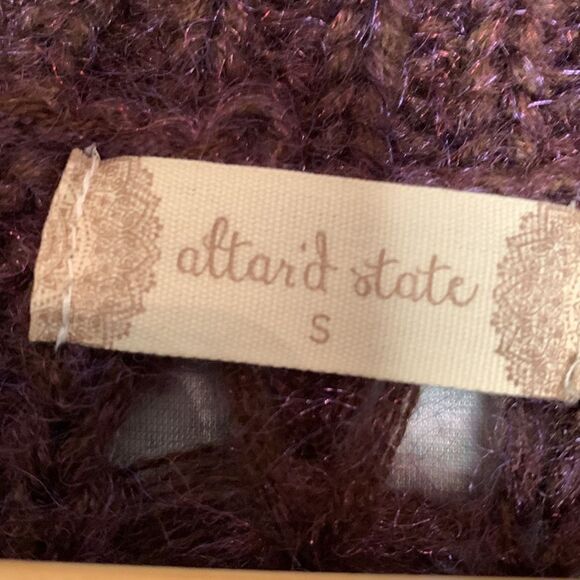 NWT Alter’d State destructed cropped sweater. Small - Picture 3 of 5